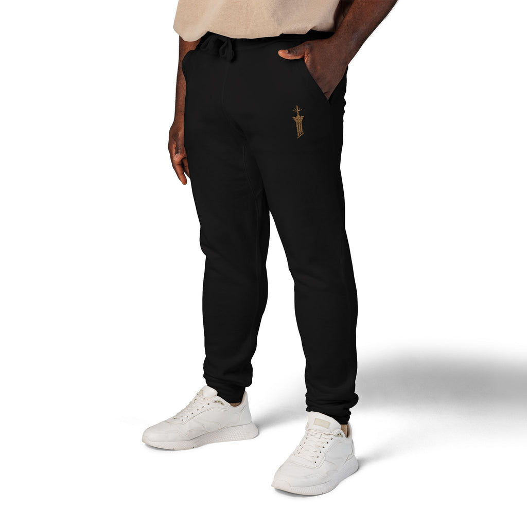 Pillar of Strength Embroidered Sweatpants — Church & Gym Fleece