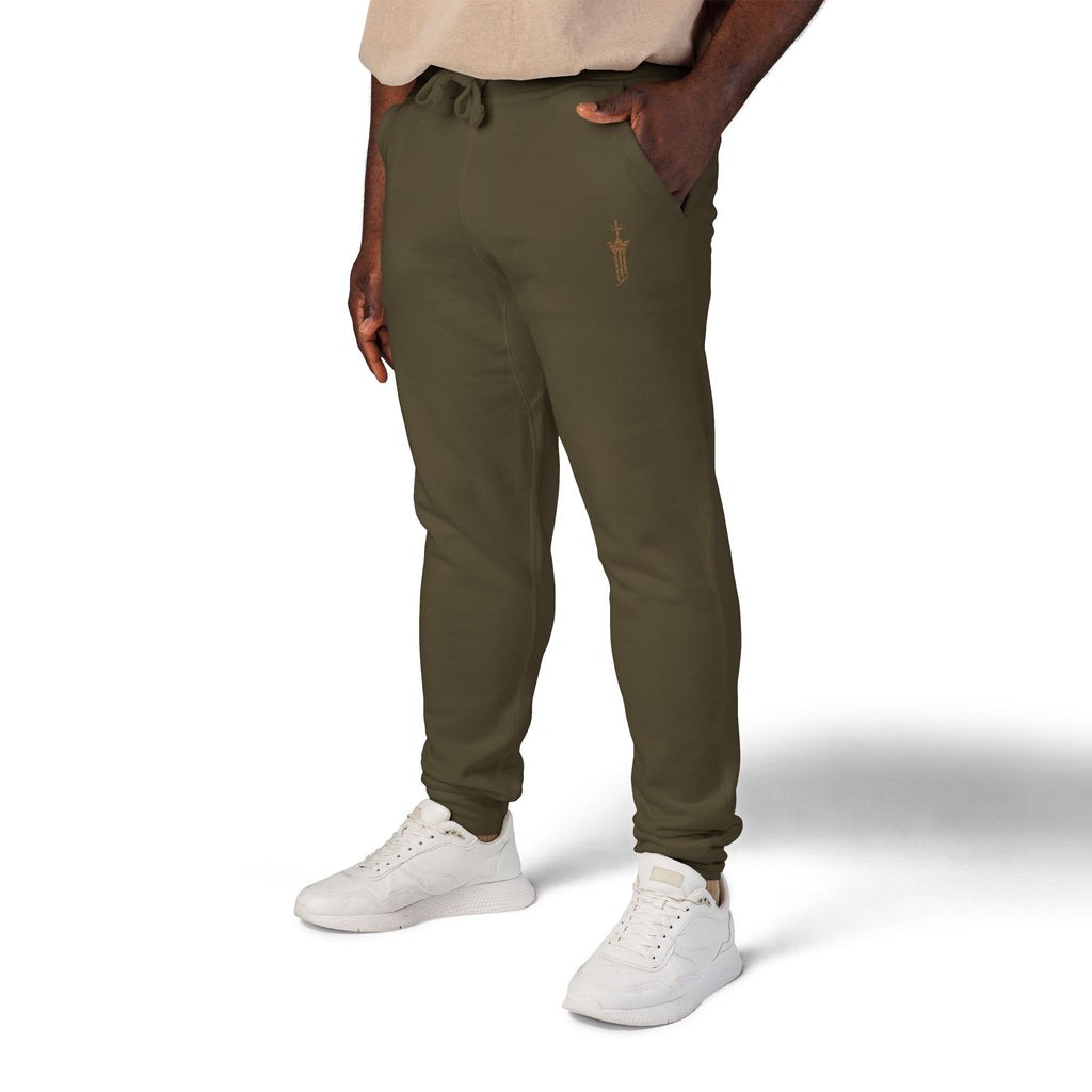 Pillar of Strength Embroidered Sweatpants — Church & Gym Fleece