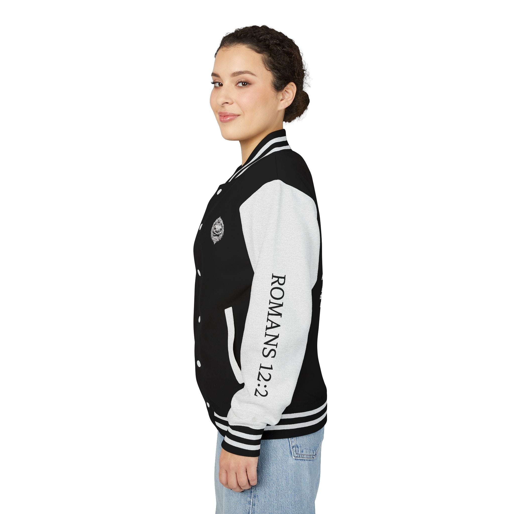 Letterman Jacket — "Be Not Conformed to This World" Inspirational Varsity Jacket