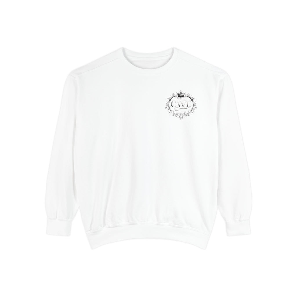Christian Jesus Cross Sweatshirt — Jesus Carrying Cross Graphic Crewneck