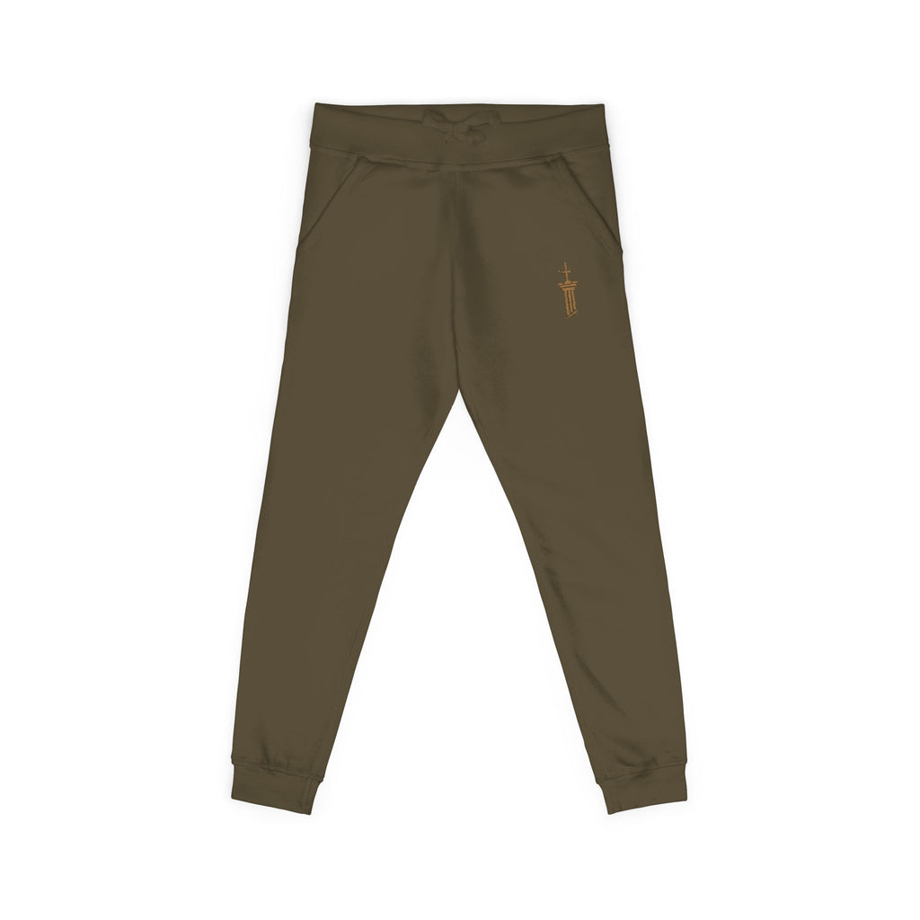 Pillar of Strength Embroidered Sweatpants — Church & Gym Fleece
