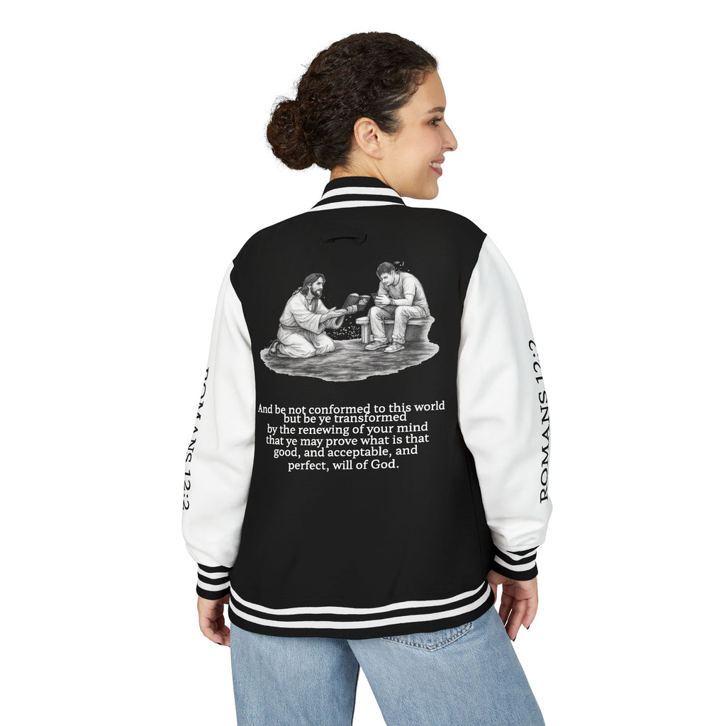 Letterman Jacket — "Be Not Conformed to This World" Inspirational Varsity Jacket