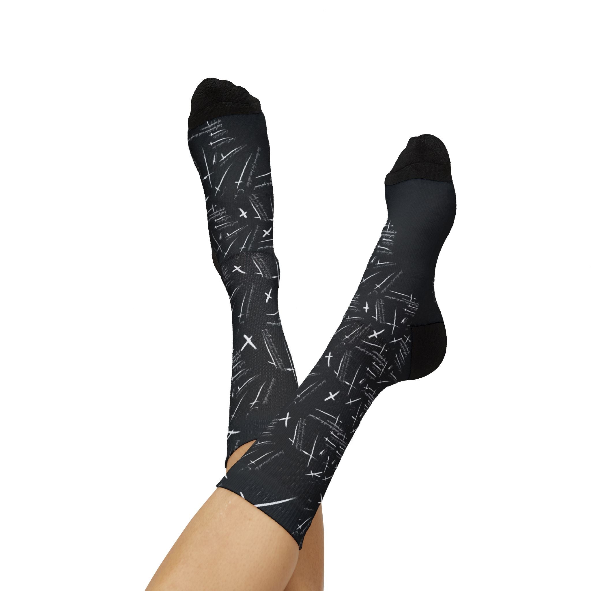 Scripture Sublimation Socks — Faith-Inspired Scripture Socks