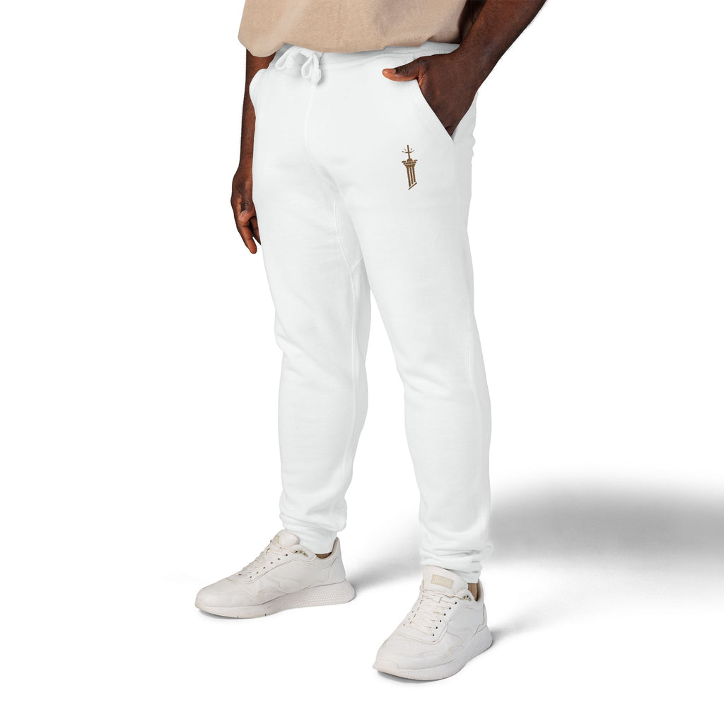 Pillar of Strength Embroidered Sweatpants — Church & Gym Fleece