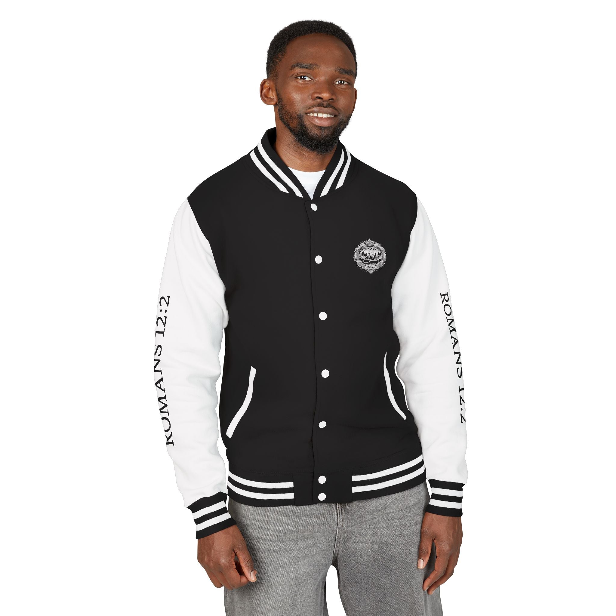 Letterman Jacket — "Be Not Conformed to This World" Inspirational Varsity Jacket