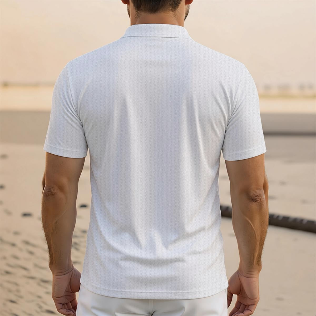 Minimalist Black Cross Polo Shirt | ChristianWR