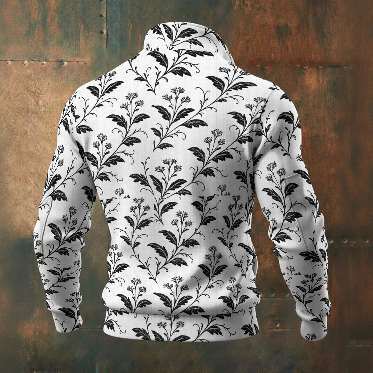 All-Over Print Men's Thick Knit Fleece Jacket