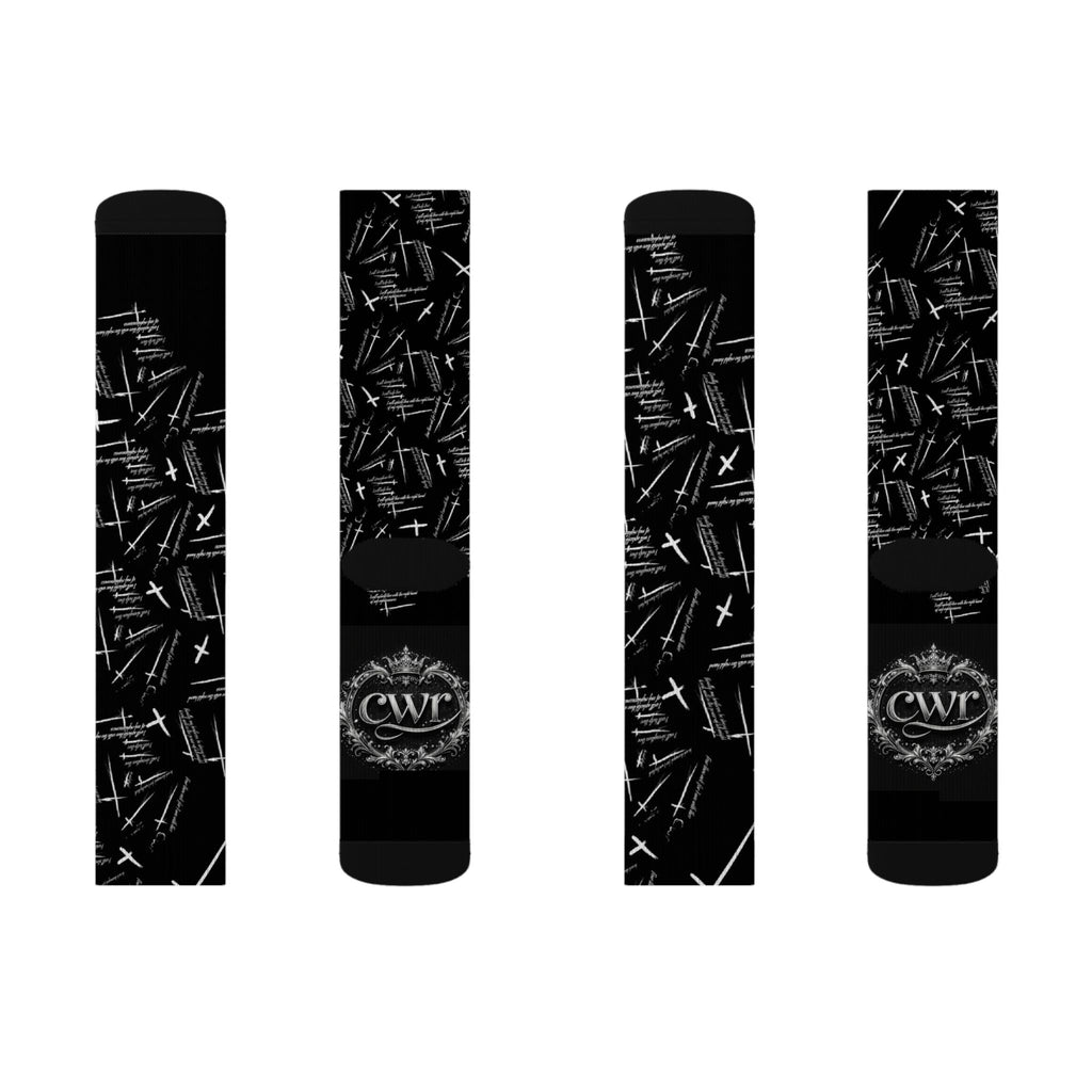 Scripture Sublimation Socks — Faith-Inspired Scripture Socks