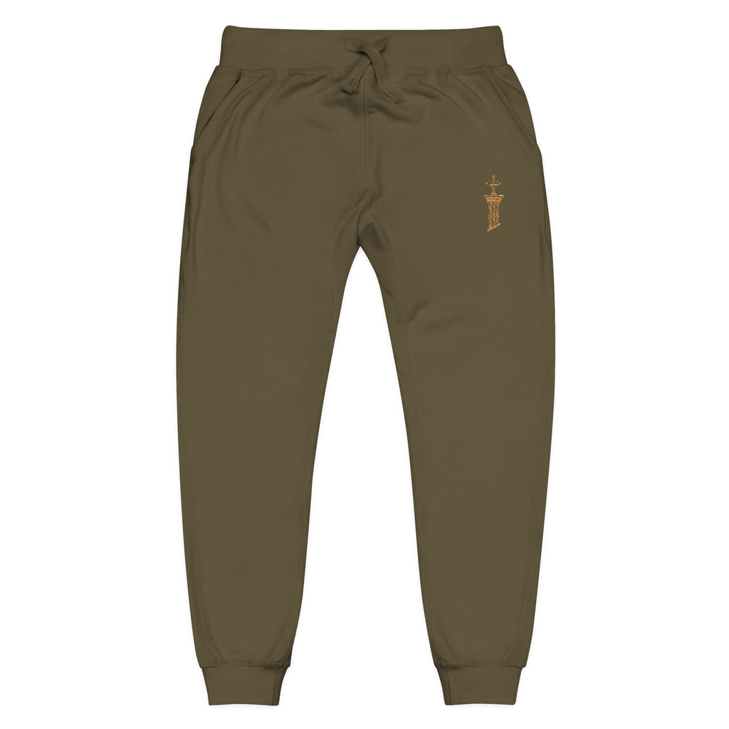 Pillar of Strength Embroidered Sweatpants — Church & Gym Fleece