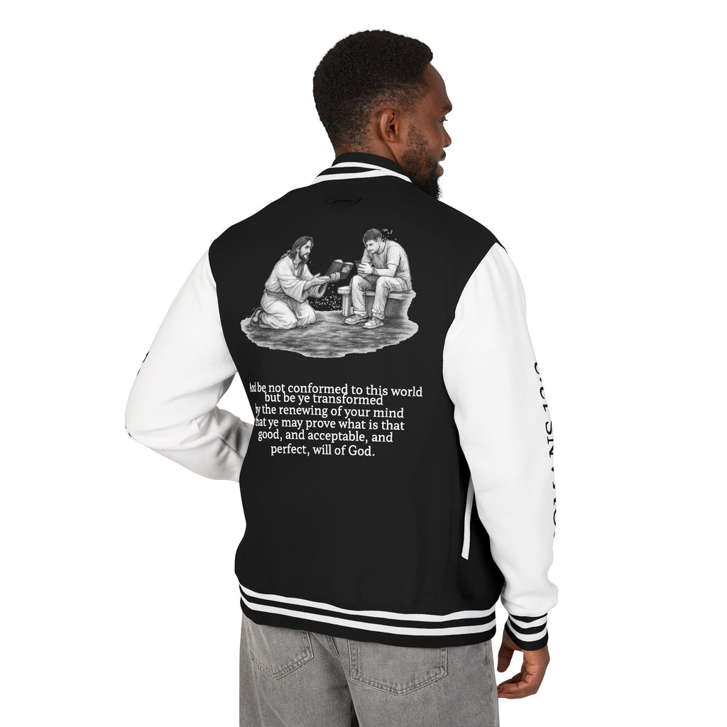 Letterman Jacket — "Be Not Conformed to This World" Inspirational Varsity Jacket