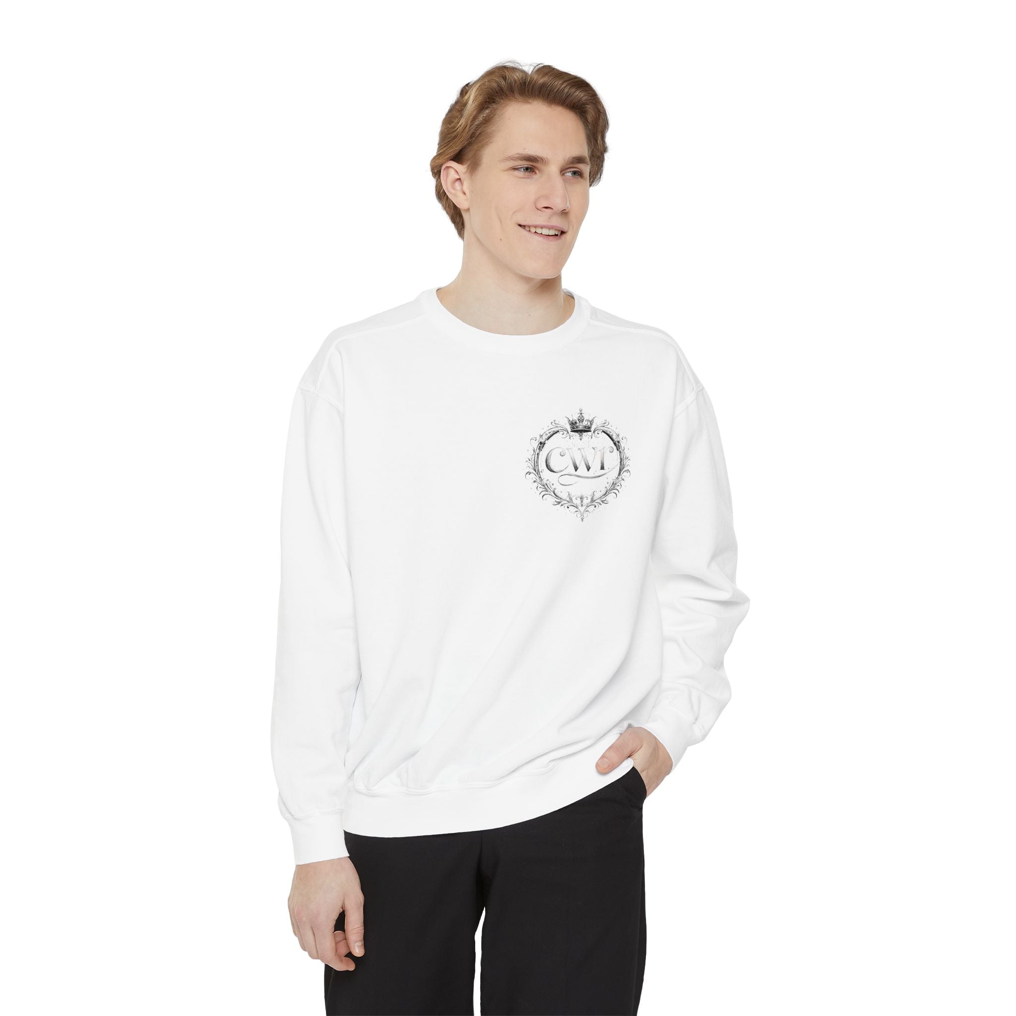 David and The lion  — Vintage Illustration Crewneck
