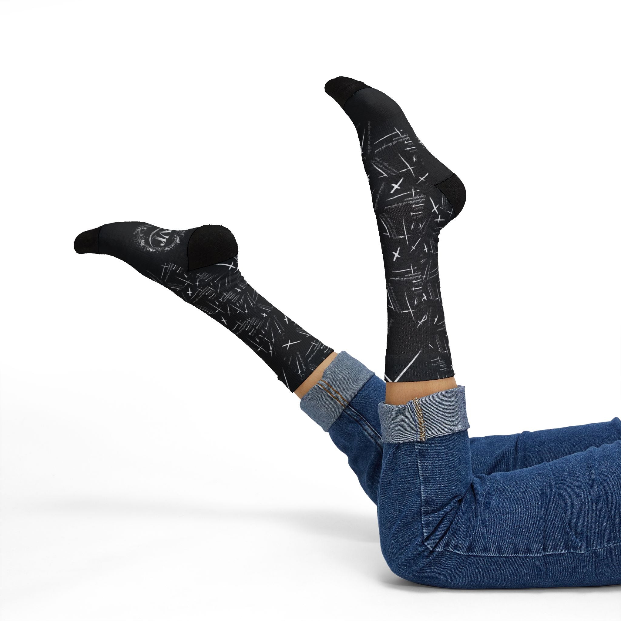Scripture Sublimation Socks — Faith-Inspired Scripture Socks
